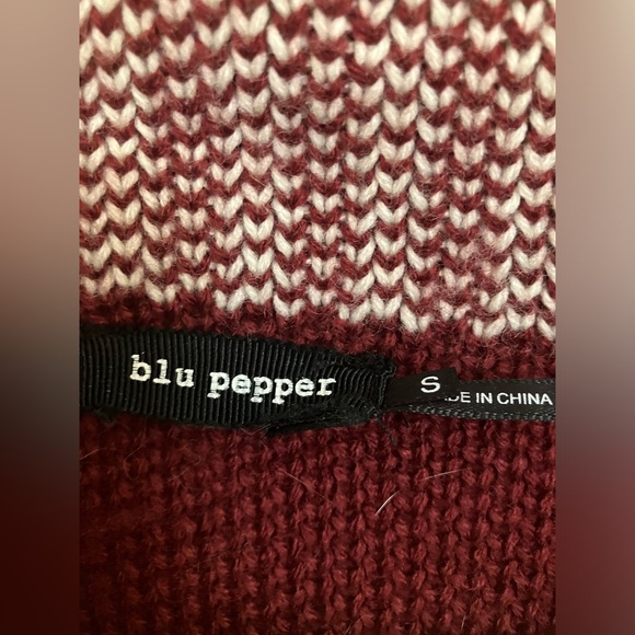 Rust Red Aztec Pattern Cardigan - Picture 4 of 5